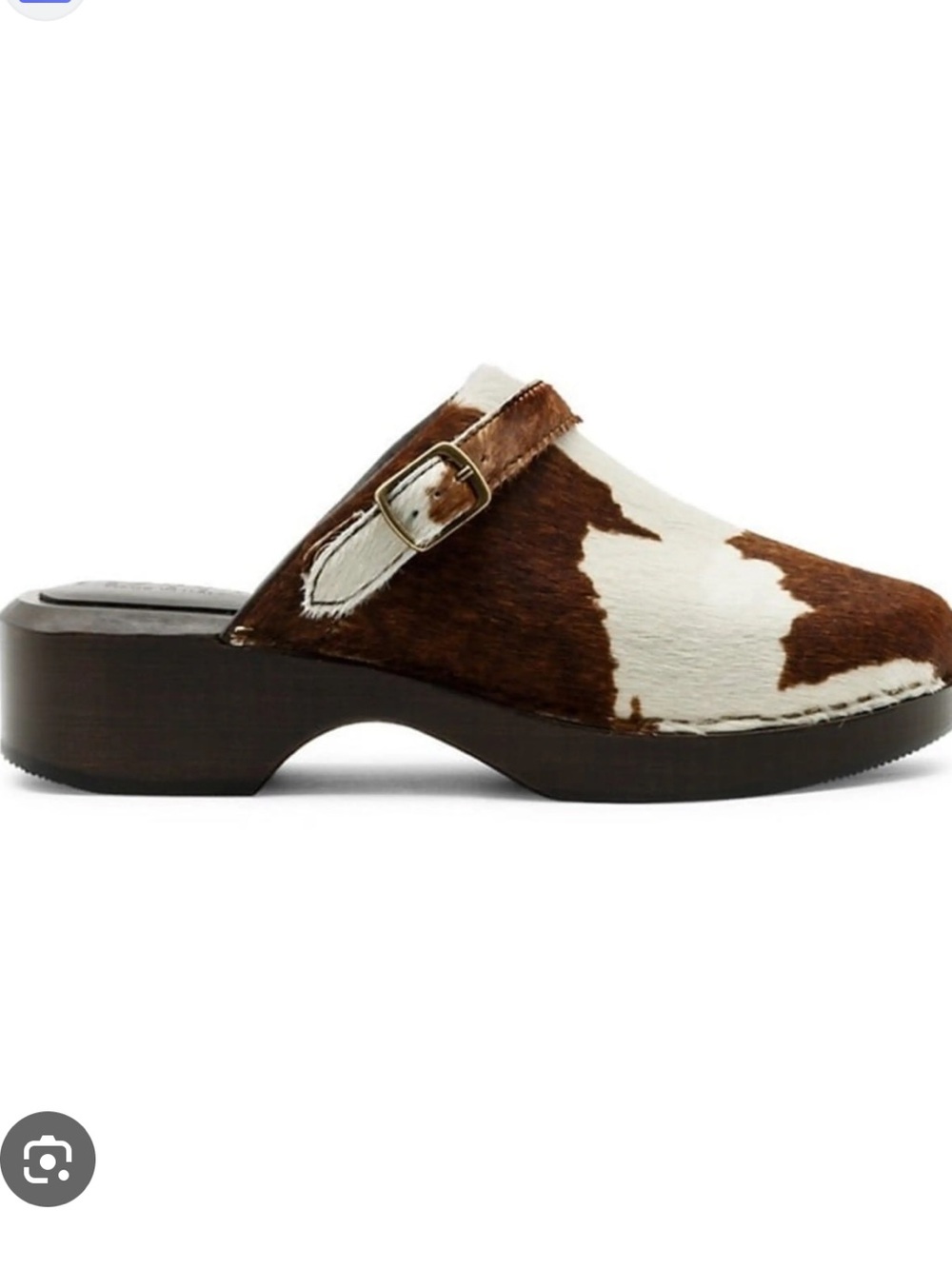 Re/Done Calf Hair Clogs